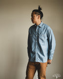 orSlow Relaxed Fit Chambray Work Shirt - Hickory