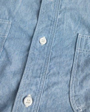orSlow - Relaxed Fit Chambray Work Shirt - Hickory – Withered Fig