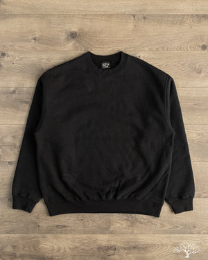 orSlow Relaxed Fit Densely Knit Sweatshirt - Black