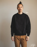 orSlow Relaxed Fit Densely Knit Sweatshirt - Black