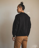 orSlow Relaxed Fit Densely Knit Sweatshirt - Black