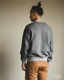 orSlow Relaxed Fit Densely Knit Sweatshirt - Charcoal Grey