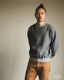 orSlow Relaxed Fit Densely Knit Sweatshirt - Charcoal Grey