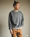 orSlow Relaxed Fit Densely Knit Sweatshirt - Charcoal Grey