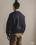 orSlow Relaxed Fit Densely Knit Sweatshirt - Dark Navy