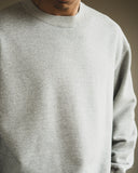 orSlow Relaxed Fit Densely Knit Sweatshirt - Heather Grey