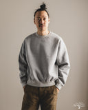 orSlow Relaxed Fit Densely Knit Sweatshirt - Heather Grey