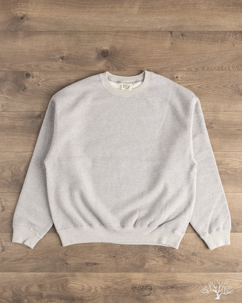 orSlow Relaxed Fit Densely Knit Sweatshirt - Heather Grey