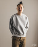 orSlow Relaxed Fit Densely Knit Sweatshirt - Heather Grey