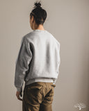 orSlow Relaxed Fit Densely Knit Sweatshirt - Heather Grey