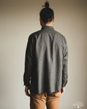 orSlow Relaxed Fit Melange Flannel Shirt - Gray Check