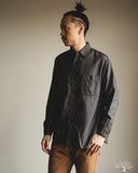 orSlow Relaxed Fit Melange Flannel Shirt - Gray Check