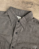 orSlow Relaxed Fit Melange Flannel Shirt - Gray Check