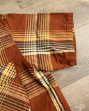 orSlow Short Sleeve Original Check Work Shirt w/ Flap Pocket - Brown Check