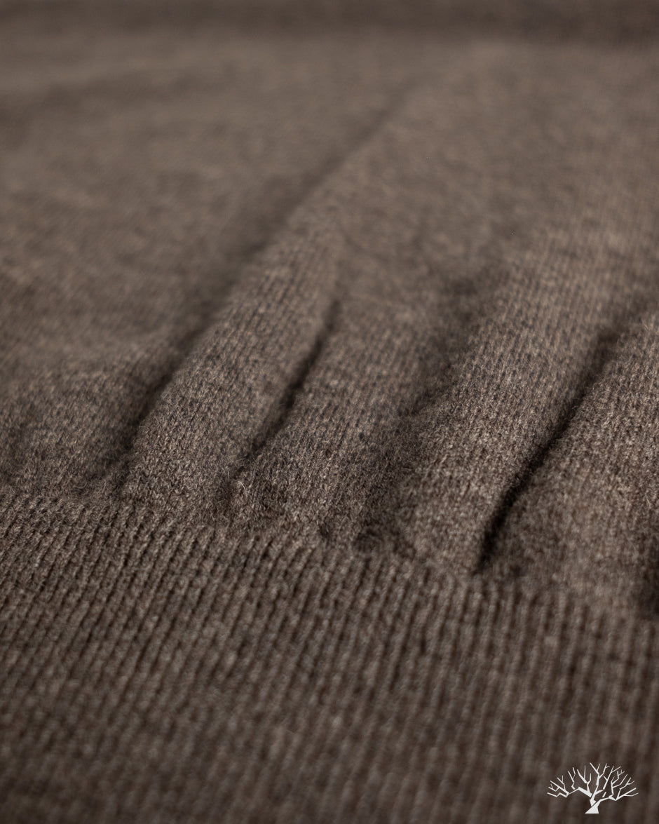 orSlow Simple Crewneck Sweater - Brown Wool