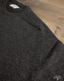 orSlow Simple Crewneck Sweater - Charcoal Gray Wool