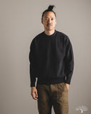 orSlow Simple Crewneck Sweater - Charcoal Gray Wool