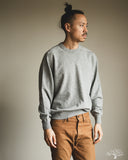 orSlow Simple Crewneck Sweater - Light Gray Wool