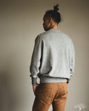 orSlow Simple Crewneck Sweater - Light Gray Wool