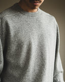 orSlow Simple Crewneck Sweater - Light Gray Wool