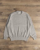 orSlow Simple Crewneck Sweater - Light Gray Wool