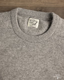 orSlow Simple Crewneck Sweater - Light Gray Wool