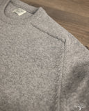 orSlow Simple Crewneck Sweater - Light Gray Wool