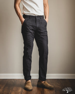 orSlow - Slim Fit Fatigue Pants - Black Stone – Withered Fig