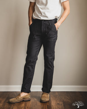 orSlow - Slim Fit Fatigue Pants - Black Stone – Withered Fig