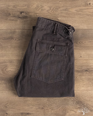 orSlow Slim Fit Fatigue Pants - Black Stone
