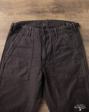 orSlow - Slim Fit Fatigue Pants - Black Stone – Withered Fig