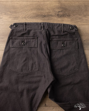 orSlow - Slim Fit Fatigue Pants - Black Stone – Withered Fig
