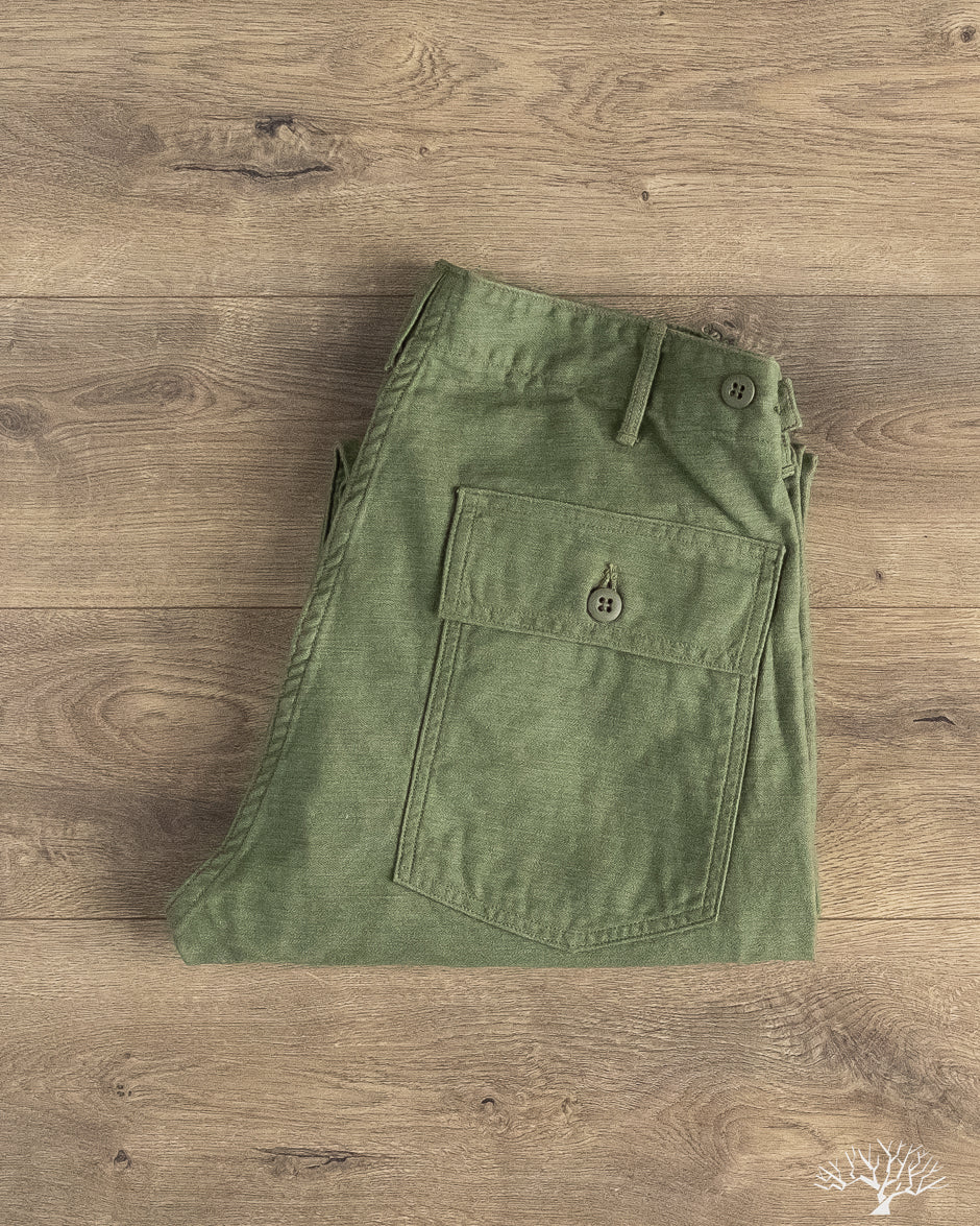orSlow - Slim Fit Fatigue Pants - Green – Withered Fig