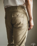orSlow Slim Fit Fatigue Pants - Sand Beige
