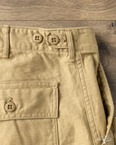 orSlow Slim Fit Fatigue Pants - Sand Beige