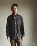 orSlow Standard Button Down Shirt Softly Brushed Mini Check - Charcoal Gray