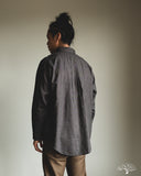 orSlow Standard Button Down Shirt Softly Brushed Mini Check - Charcoal Gray