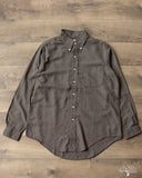 orSlow Standard Button Down Shirt Softly Brushed Mini Check - Charcoal Gray