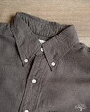 orSlow Standard Button Down Shirt Softly Brushed Mini Check - Charcoal Gray
