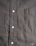 orSlow Standard Button Down Shirt Softly Brushed Mini Check - Charcoal Gray