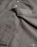 orSlow Standard Button Down Shirt Softly Brushed Mini Check - Charcoal Gray