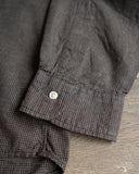 orSlow Standard Button Down Shirt Softly Brushed Mini Check - Charcoal Gray