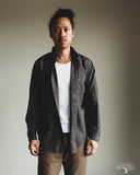 orSlow Standard Button Down Shirt Softly Brushed Mini Check - Charcoal Gray