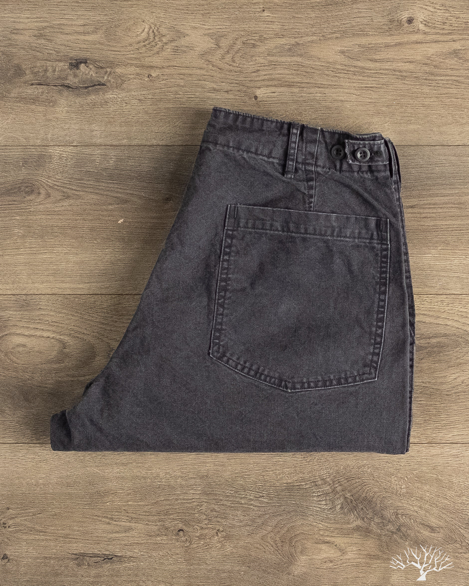 orSlow SUMMER FATIGUE PANTS/ブラック/3(L) orSlow - Summer Fatigue Pants - Black – Withered Fig