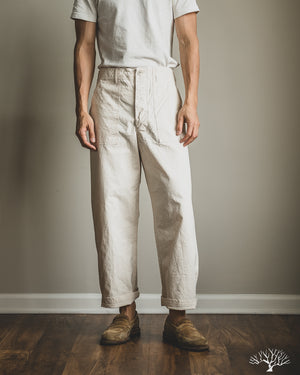 orSlow - Summer Fatigue Pants - Ecru – Withered Fig