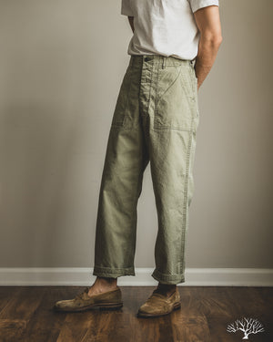 orSlow - Summer Fatigue Pants - Green – Withered Fig