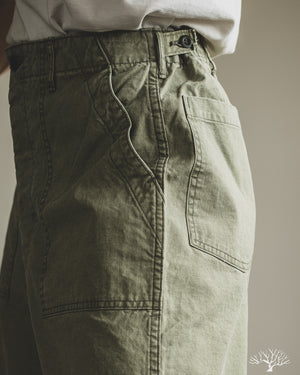 orSlow - Summer Fatigue Pants - Green – Withered Fig