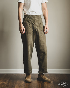 パンツ 26SS orslow summer fatigue pants Olive 1 orSlow - Summer Fatigue Pants - Olive – Withered Fig