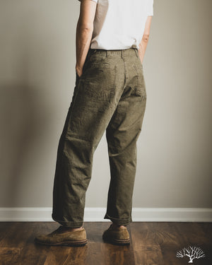 orSlow - Summer Fatigue Pants - Olive – Withered Fig