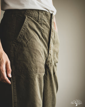 orSlow - Summer Fatigue Pants - Olive – Withered Fig